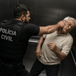 Policial Civil agride idoso em elevador: Imagens fortes geram revolta